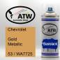 Preview: Chevrolet, Gold Metallic, 53 / WA7725: 400ml Sprühdose, von ATW Autoteile West.